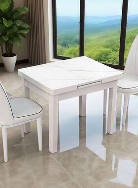 可伸货餐桌桌椅家用户型实木简缩约小现代202OEN5新款吃饭桌子新