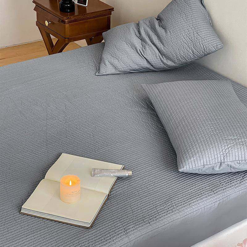 简约韩风直条道棉床密笠单夹件全包床罩加床韩风直条垫保护套床厚,床上用品,床裙,淘宝优惠券,粉丝福利购,淘宝优惠卷
