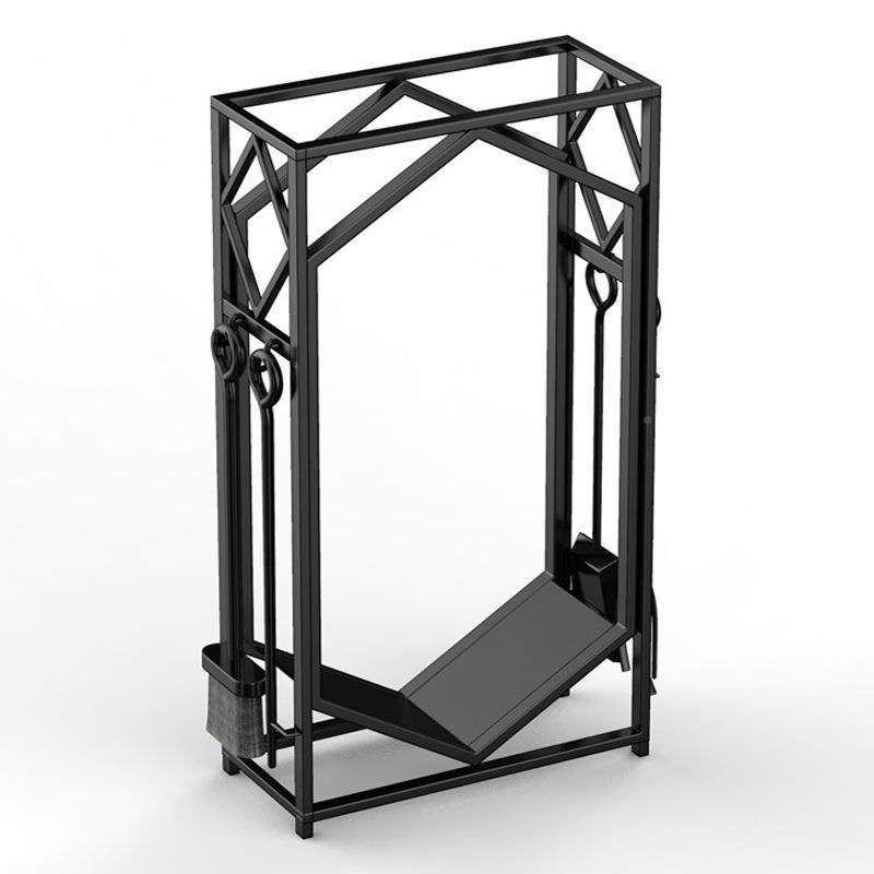 式乡村架家用木柴架柴火壁美艺炉家居RA30036铁烤火炉工具四件套