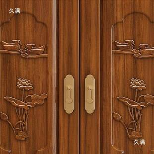 金花梨木实木衣柜全实木对开门古典雕花新中式卧室储物柜子垒德株