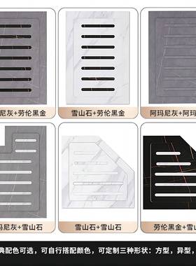 防滑板岩淋浴卫生间室大ZGL理石板下沉板防滑石材淋浴浴房洗澡间