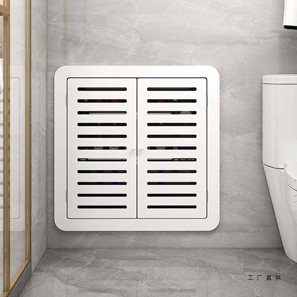 卫生间贴墙分水器地暖遮挡罩洞口盖板暖气片装饰弱电箱遮挡门防水