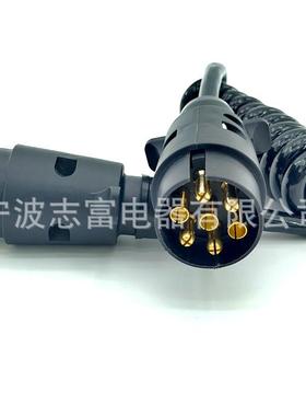 7挂车防MBW水螺旋线束车载插头源车24V芯弹拖簧线高电弹拉伸弹簧