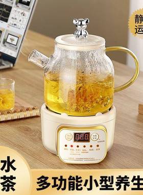 能壶办公室小型迷功你煮茶壶全玻煮璃茶器全自动智能83607多烧水