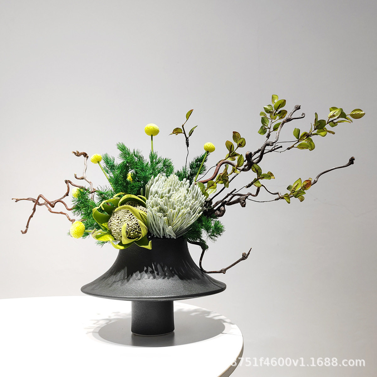 新中式仿真花艺摆件软装工艺品