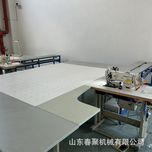 童毯床垫自动拉料包边缝纫机