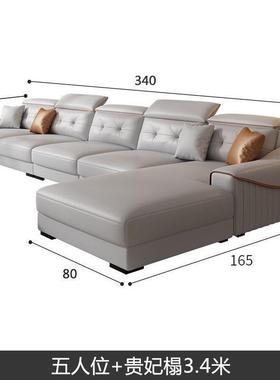 现代简皮约艺猫爪厅沙客发家用新款猫抓AZM皮大小型可躺皮户艺沙