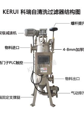 超全自动过滤器滤进水清自洗过滤设备不锈钢毛刷式动NJP自排污过