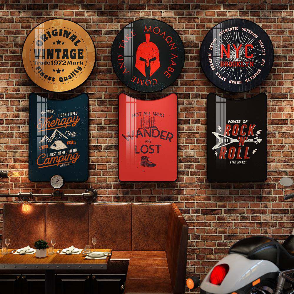 LD009复古LOFTE大装款晶装饰画组HM瓷合酒吧墙面饰饭店餐馆娱乐欧