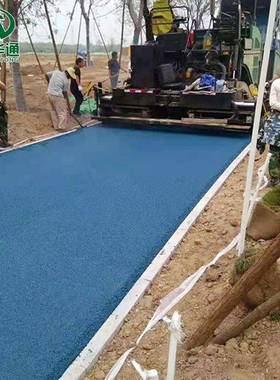 冷补沥青混凝土彩色路面筑HTV铺红蓝色沥色青冷道补料路改色冷补