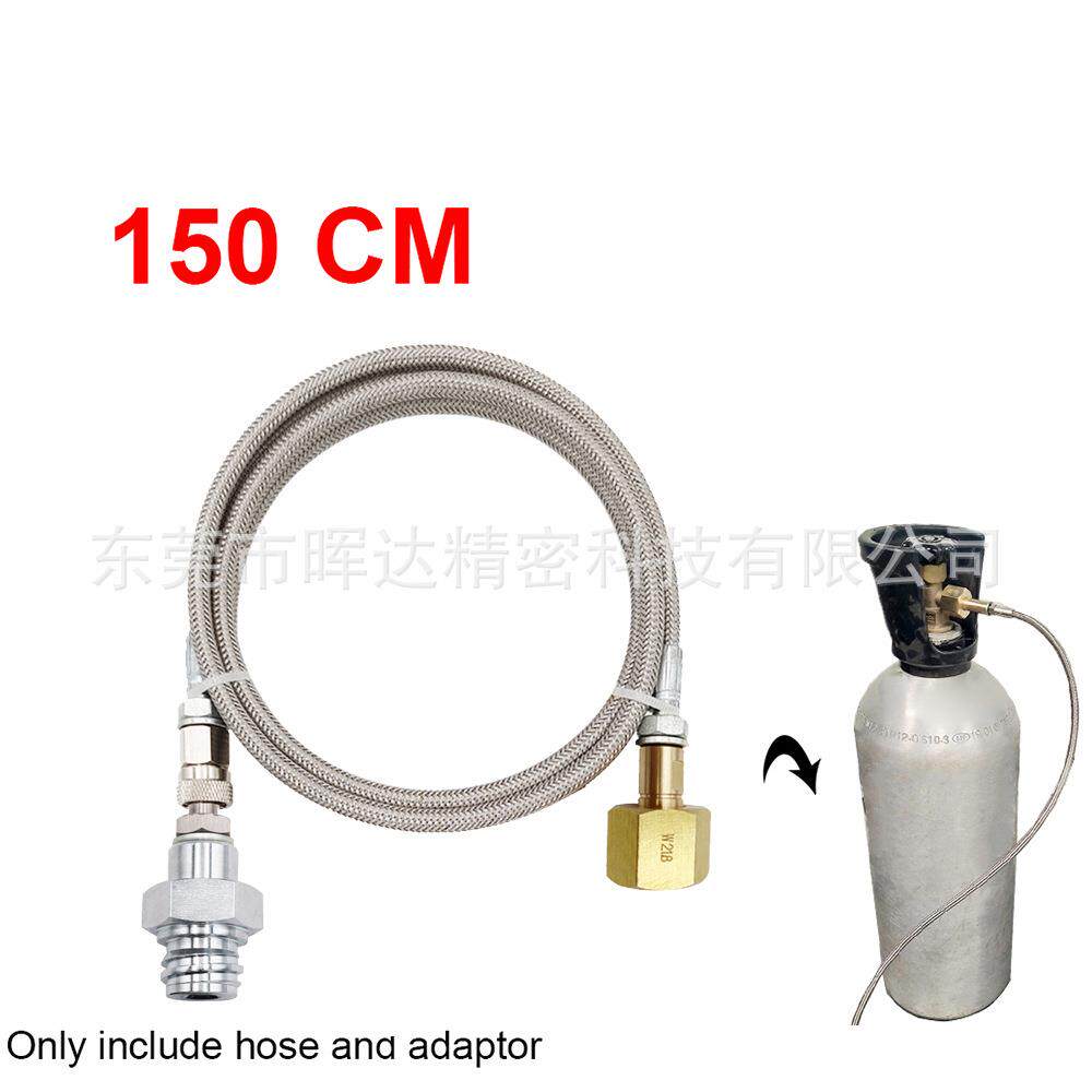 苏打水机气泡水机60寸钢编管GroheBlueHome,过气管,气源接头