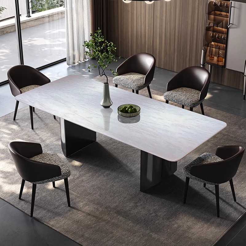 宇人天然卡里冰玉大理石餐桌