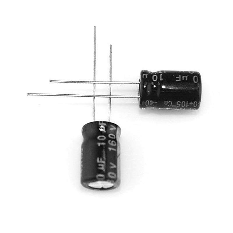 件铝电解电0容16V10UF体积8*12mmORC10UF/160V长寿命铝电解插电容