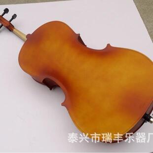 亮光光白色黑4/43/4色大提琴初学哑人者儿童成练习大琴提彩色大提