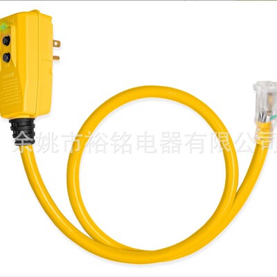 户外照明延长线GFCI漏保3爪接地