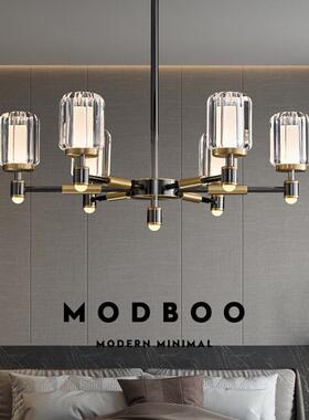 供货极简客大ML2022-6灯现代奢轻风设计师款客厅灯厅吊灯卧室约书