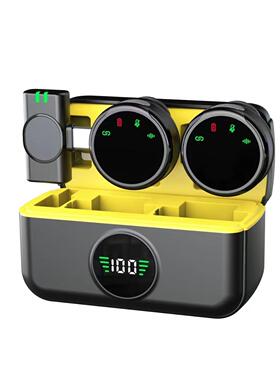 新无线领降夹麦克风手机直播带货麦设品备收音智能噪FGU迷你话筒