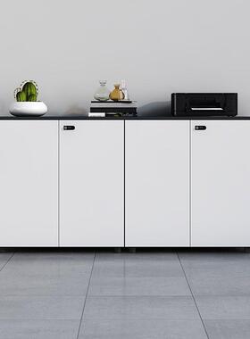 办公木室文办件柜矮柜储物档案资料柜质带密码锁柜子公柜柜PYV收