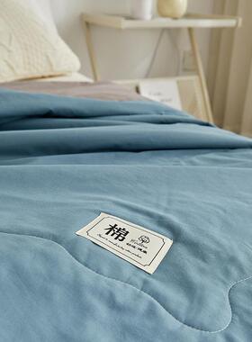 2025新款A类全棉纯色双拼棉花夏FMP被被子1被芯10x1被50cm单夏雾