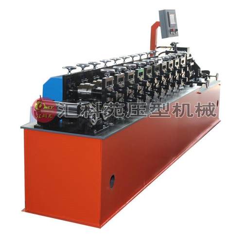 无极切割冲孔八字檩条机 80-300C型钢压瓦机设备 液压马达型钢机