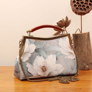 免裁免熨手工DIY云胶20.5凹腰口金材料包 半成品