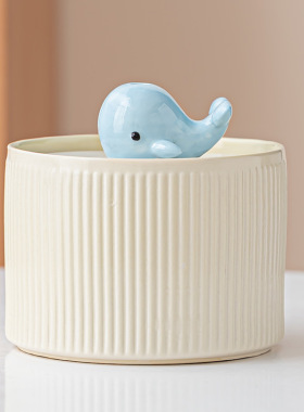 卡通可爱流水喷泉开业生财玄关创意办公室装饰桌面循环水摆件女士