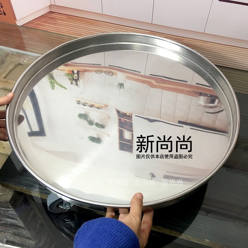 不锈钢圆形周转车保温桶汤桶底座万向脚轮移动车工具车四轮小推车