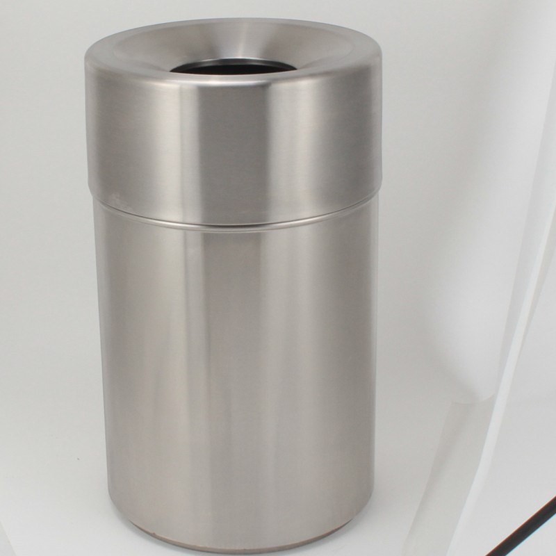 南方GPX-110港式翻盖超大号影院车站升商场不锈钢垃圾桶加厚0L
