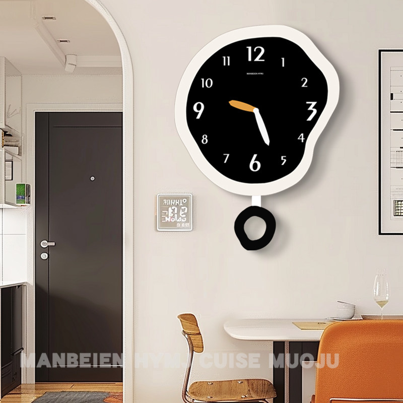 2024新款钟表挂钟客厅挂表简约时尚家用现代创意个性餐桌时钟挂墙