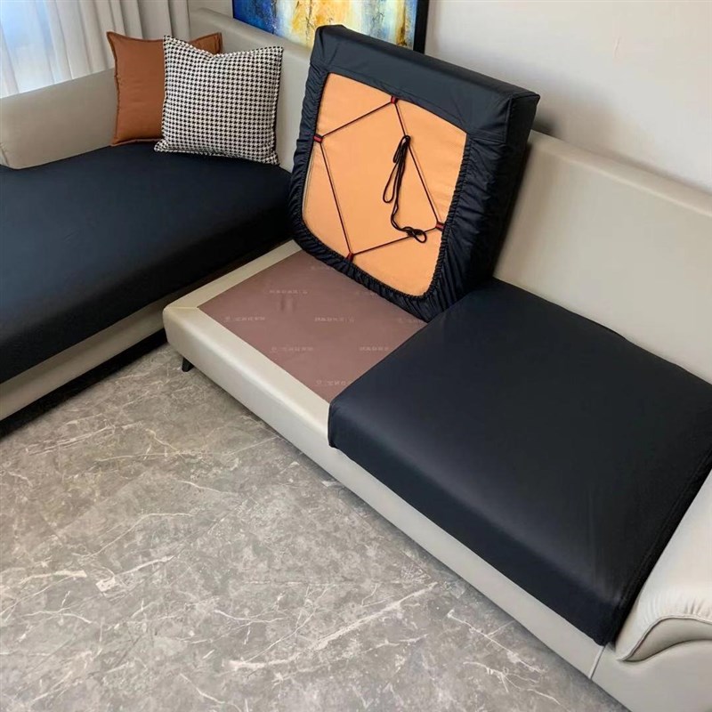 生态皮防猫抓防水沙发笠现代防滑免洗垫套罩四季通用可拆洗沙发套