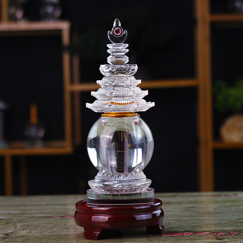 装藏供养舍利子甘露丸大号舍利塔小号嘎乌瓶佛塔供奉桌面密封摆件