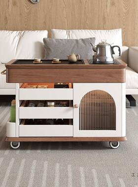 NEU移动木泡茶一茶体客实厅边柜家几用阳台水壶茶桌茶台茶水沙发