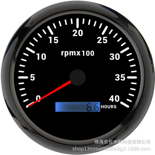 110mm改装汽车轮船发动机转速表 3k~8kRPM 车用转速表7色背光