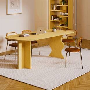 桦木海洋板餐桌椅组合家用小户型餐厅吃饭桌子客厅书桌卧室电脑桌