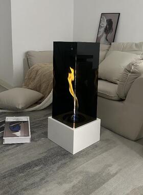 焰酒精壁炉PUT真围火取暖器室宿内民酒店别墅氛装饰火炉圣诞节摆