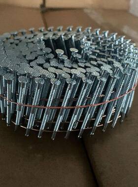 白镀钉锌彩螺纹卷钉封箱卷钉木托DFC盘木制品多能功钉子