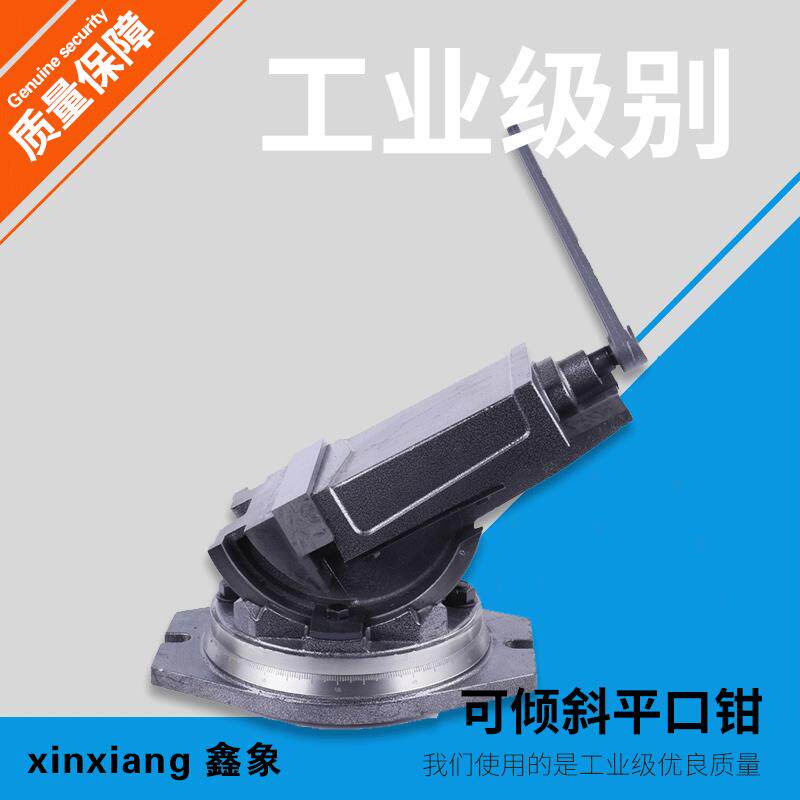 可倾精密角度平口钳 4寸5寸6寸重型铣床机用虎钳 倾斜角固式台钳