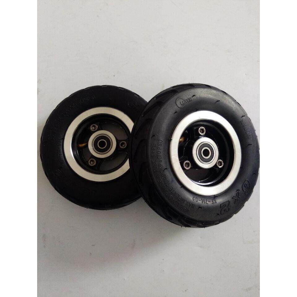 6x2电动滑板车充气轮胎 F0快轮后轮改装件6寸轮毂轮胎