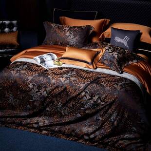 亦莱莎家纺顶奢色织提花Giza 86埃及长绒棉四件套定织全棉床上用