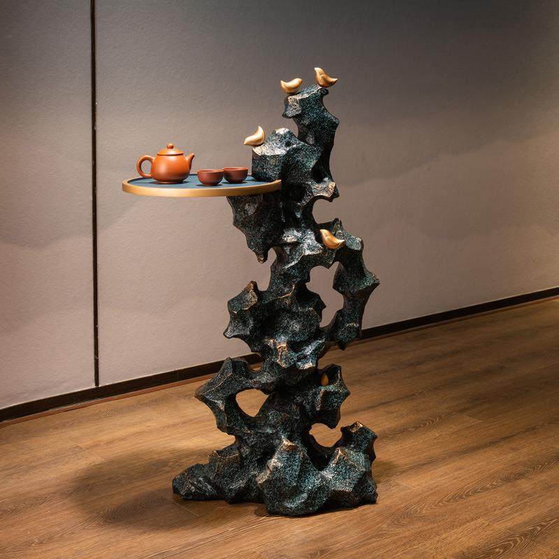 新中式迎宾落地摆件玄关创意客厅沙发电视柜旁边家居装饰大号