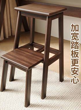实木梯凳多功能折叠梯椅家用梯子两用凳梯子楼凳室内爬高登EWQ梯