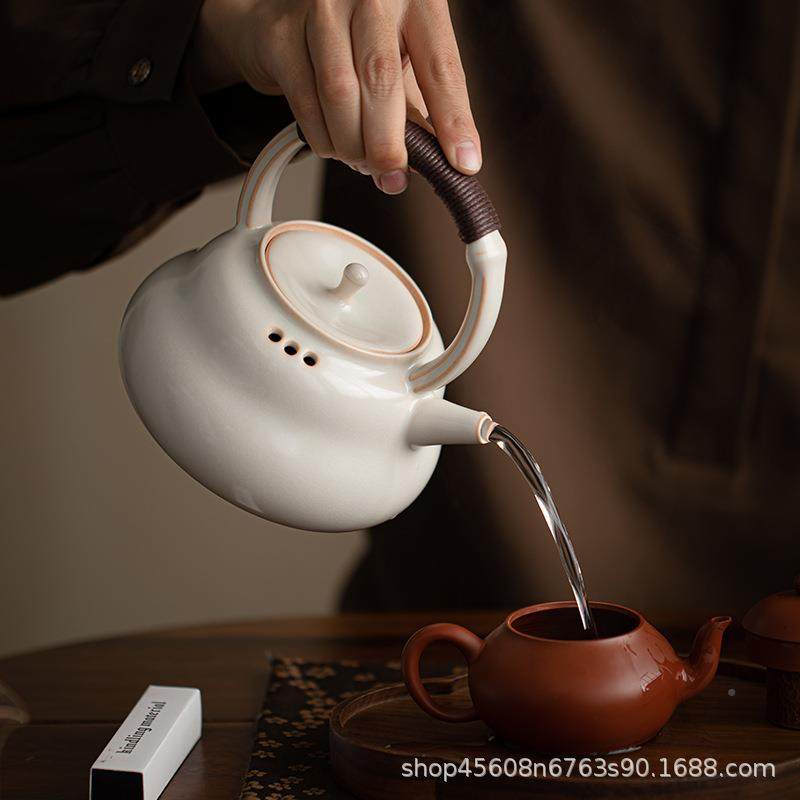 古围炉茶壶套装家用户外露复营酒精灯加热炉提梁241106烧水壶泡煮