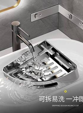 免打孔浴室物浴三角置AL102118可架304不锈钢卫生间洗手间淋房拆