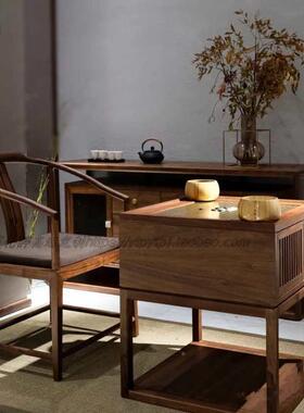 新中式白蜡木实木围象棋棋牌组棋tj#u+ylz桌桌用创意民宿休闲棋盘