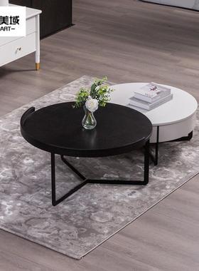 4I新品几组轻法式LFN几电视柜组合简约客厅小户型大小圆形茶茶合