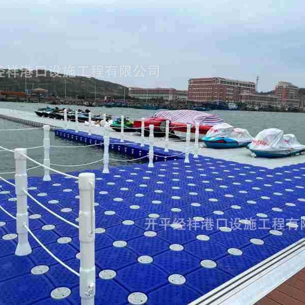 浮筒浮动码头组装灵活水上码头 游艇码头浮筒凹槽浮台 浮桥