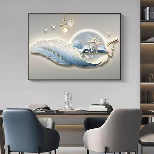 225年新箱款轻REQ奢0表箱电装饰画简约客厅配电箱遮挡电源总开关