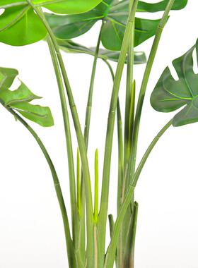 虹新品M海款仿真龟背竹NYD160m拟真盆手感带室内仿真植物摆c件