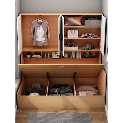 榻厂家直销小户型压储物床儿童榻米气柜一体床省空间卧TGP室衣柜