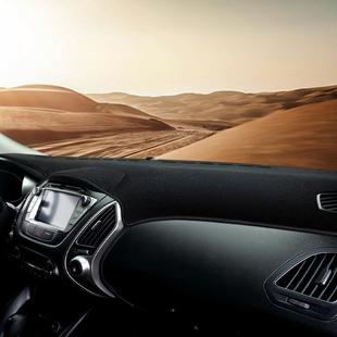 汽荔遮阳垫CEL车载防滑垫四通用季 纤皮枝纹车避光垫